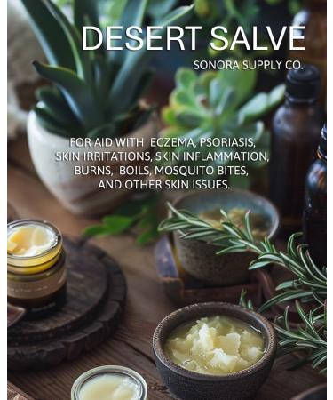 Juniper Sagebrush Broomweed Balm - Organic Skin Soothing Salve - Made in USA - Handcrafted Desert Remedy (1 oz - Buy Online on GoSupps.com