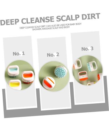 Skisuno Shampoo Massage Brush - Children's Bathing & Cleaning Brush | Soft TPR Silicone Massage Device - Buy Online on GoSupps.com