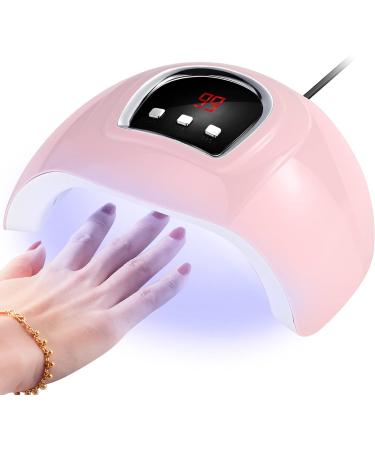 Yurayisen Nail Dryer Curing Lamp LED UV Nail Lamps for Gel Nail Polish with USB Plug 3 Timer Auto Sensor Smart Sensor Manicure and Pedicure Nail Art Tools for Home and Salon Pink - Buy Online on GoSupps.com