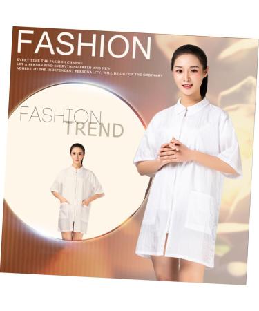 TOVINANNA Hairdresser Clothes Hair Dyeing Clothess Hairdresser Uniform Beauty Salon Uniform Technician Overalls 83X63cm - Buy Online on GoSupps.com