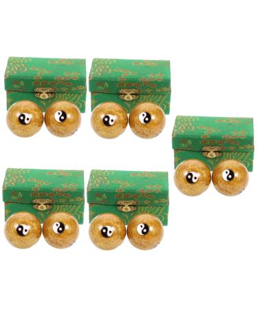 Gatuida 10 STK Massage ball metal balls Massage Handrolling Balls Hand massage devices Irish Massage balls Handmilling balls Chinese medicine balls China old cloisonn -made sport