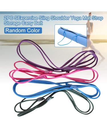 Movkzacv Adjustable Yoga Mat Belt - Durable Multi-Purpose Exercise Strap (Random Color Delivery) - Buy Online on GoSupps.com