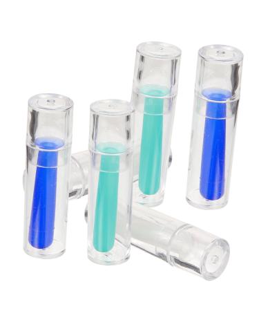 PLAFOPE 6pcs Suction Stick Lens Applicator Contact Sticks for Soft Contacts Convenient Contact-Lens Remover Supplies Care Plastic Assorted Color 4x1cm