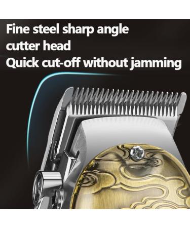 Pro Hair Clipper Push and Shear Barber Set Professional Electric Oil Head Push and Shear Carving Pusher Razor Nose Hair Device(Silver) - Buy Online on GoSupps.com