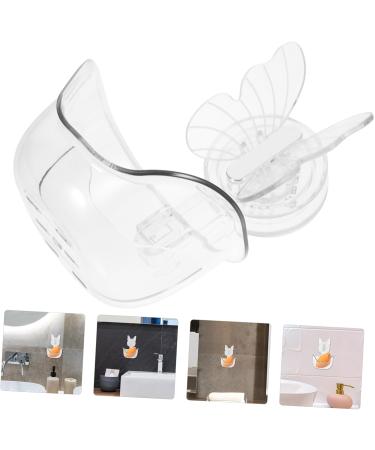 FRCOLOR Transparent Bathroom Storage Rack & Makeup Sponge Holder - Travel Makeup Organizer (14.5x11.4x10cm) - International Shipping Available - Buy Online on GoSupps.com