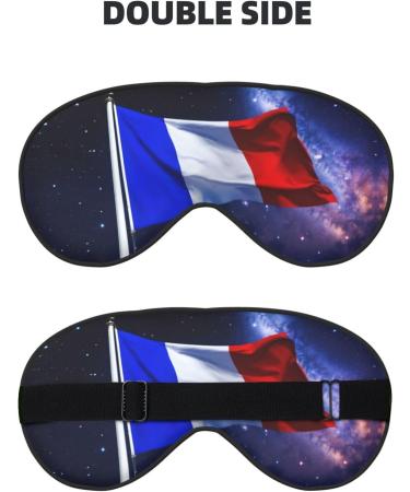 French Flag Print Unisex Eye Mask | Soft Light-Blocking Sleep Mask for All | International Shipping Available - Buy Online on GoSupps.com