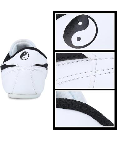 Alomejor Taekwondo Shoes - Lightweight Martial Arts Sneakers for Karate Kung Fu Tai Chi - Black Stripes Available in Medium/XX Large - Buy Online on GoSupps.com