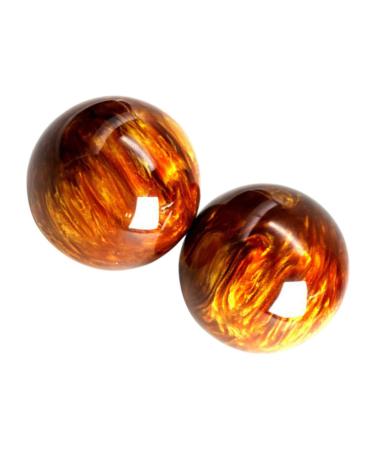 Homsfou 2st Health Ball Baoding Balls Spiritual Sport massage ball Tool Fitness massage balls Harz Beewax Handball Handball Handball playing the ball.