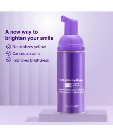 Purple Teeth Whitening Foam - Stain Removal & Whitening Booster (50ml) - Buy Online on GoSupps.com
