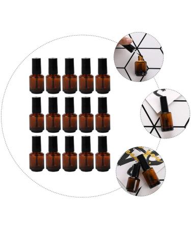Beaupretty 15 St. Empty Nail Polish Bottles - Refillable Glass Nail Cosmetic Containers for Easy Packaging (5.3x3.2 cm) - Buy Online on GoSupps.com