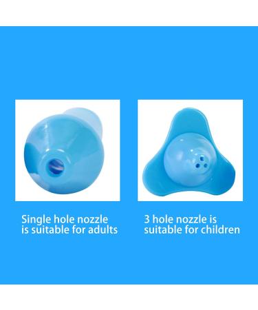 Nasal Irrigation Set 60 Angle Chloride 500ml Bottle Clear Scale, Home Use - Buy Online on GoSupps.com