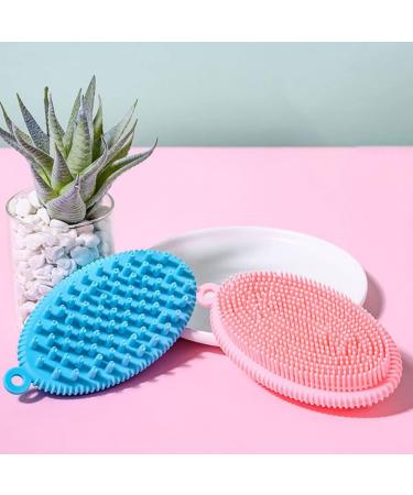 Soft Silicone Toddler Scalp Massage Pad Set - 3pcs | Gentle Bath Shampoo Scrubber for Children | Parent-Child Bonding Bath Care Tool - Buy Online on GoSupps.com