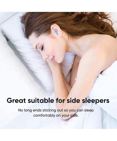 6 Pairs Reusable Silicone Gel Earplugs - Waterproof Noise Suppressive Earplugs for Swimming Sleeping & Snoring - Adult & Children (Blue) - Buy Online on GoSupps.com