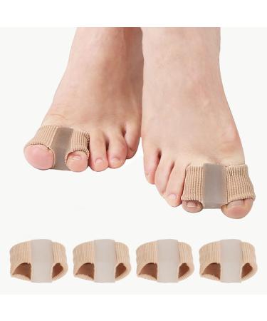 Toe smooths soft comfortable toe separators with double hole toe extensor for overlapping toes plantar fasciitis bale toes hammer toes with universal design for the
