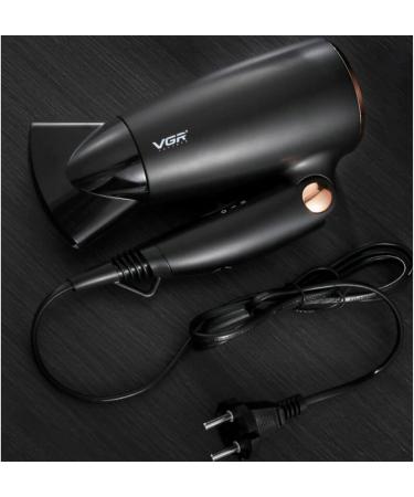 TIYETA Lightweight Small Ionic Folding Hair Dryer Compact Hair Dryer 1600W Mini Travel Blow Dryer Portable Constant Temperature Hair Dryer for Home Travel Hotel Black - Buy Online on GoSupps.com