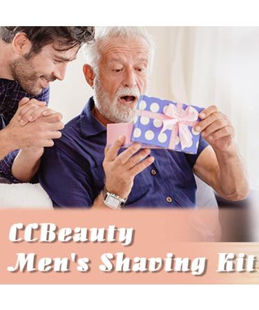 Ccbeauty 4-in-1 Men's Wet Shaving Set | Stainless Steel Razor Brush & Bowl | Classic Wet Shaving Kit - Buy Online on GoSupps.com