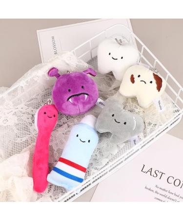 Adorable Plush Toothpaste Toothbrush Doll Keychain - Fun Cartoon Toy for Kids | Perfect Gift Idea! - Buy Online on GoSupps.com
