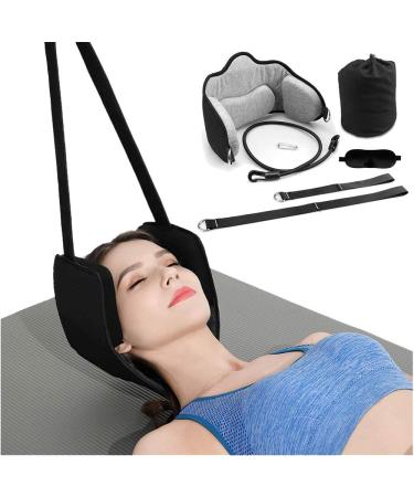Neck-head hammock pain-neck traction device neck-head traction device shoulder ideal for physiotherapy and neck pain relief with free sleep mask