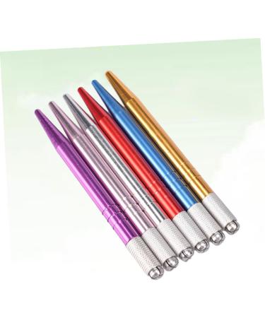  Beatifufu 6 Pieces Brow Pencil Embroidered Eyebrow Pen Permanent Pen Microblading Pen Eyebrow Makeup Pen Korean Hand Pen - Buy Online on GoSupps.com