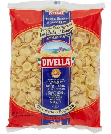  Italian Gourmet E.R. Divella Orecchiette di Puglia N. 86 Set of 24 durum wheat semolina pasta 500 g + Italian Gourmet Polpa di Pomodoro box 400 g - Buy Online on GoSupps.com