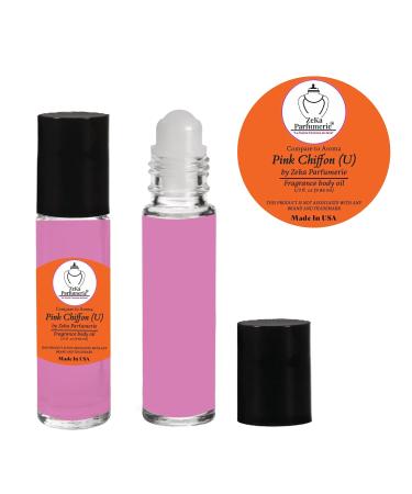 Compare to Aroma Pink Chiffon Body Oil for Women - 1/3 oz Travel Size Roll-On | International Shipping Available - Buy Online on GoSupps.com