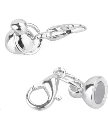 Aiskaer 16 Pcs Magnetic Lobster Clasps for Jewelry - Rhinestone Ball Style, Necklace Bracelet, Cylindrical and Ball Tone - Buy Online on GoSupps.com