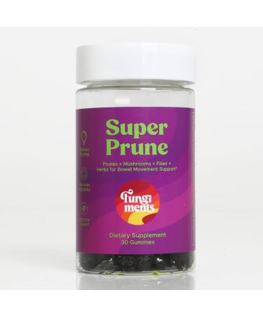 Super Prune - Debloating Constipation Relief Fiber Rhubarb Prunes Ginger Chamomile - 30 ct