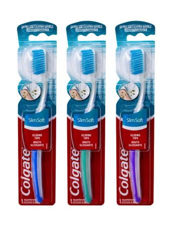 Colgate SlimSoft Ultra Soft Compact Head (Pack of 3)