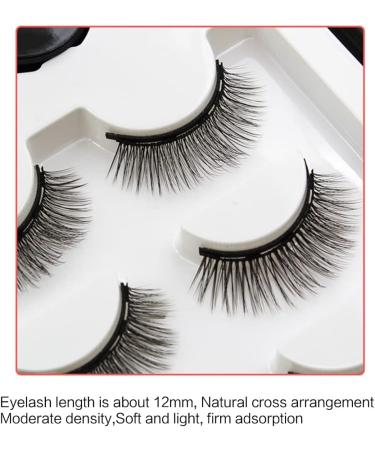 Magnetic Eyelashes Magnetic Eyeliner Kit 3D Magnetic Lashes with Natural Look Magnetic Eyelashes - Buy Online on GoSupps.com