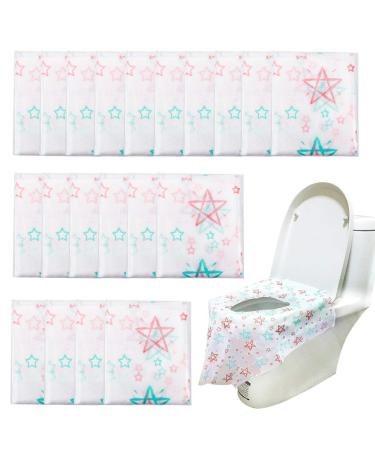 Homgaty 20 Pack Toilet Seat Covers Disposable  Extra Large XL Portable Potty Seat Covers for Kids and Toddler Potty Training or Home Travel Public Toilet Use(with Stick Tape Individually Wrapped) - Buy Online on GoSupps.com