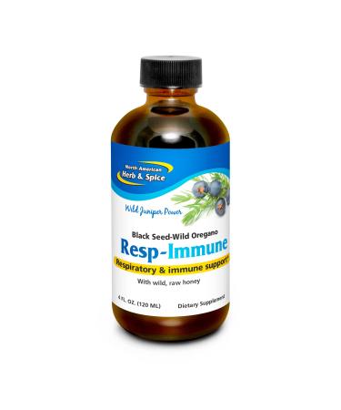 NORTH AMERICAN HERB & SPICE Resp-Immune - 4 oz - Respiratory & Immune Support - Black Seed, Oregano P73 Oil & Raw Honey - Mycellized for Optimal Absorption - Non-GMO - 78 Servings 4 Fl Oz - Buy Online on GoSupps.com