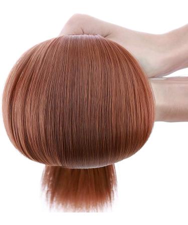 Silk-co One Piece Wire in Hair Extensions 20inch Long Straight Hairpiece No Clip Synthetic Hair Wire String Redish Brown - Buy Online on GoSupps.com
