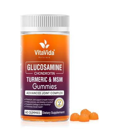 VVNATURALS Sugar-Free Extra Strength 3000mg Vegan Glucosamine Chondroitin Turmeric MSM Boswellia |for Relieving Occasional Joint Discomfort & Mobility, Flexibility Support for Hands & Knees | 60 ct