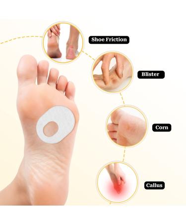 42pcs Callus Remover Pads for Bottom of Foot - Corn & Blisters Relief - Self-Adhesive Cushions (White) - Buy Online on GoSupps.com