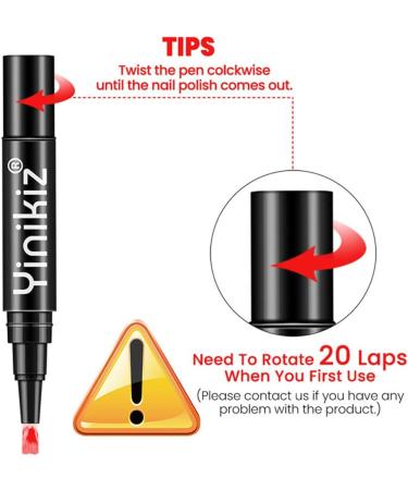 Uposao Nail Polish Pen 3 in 1 Nail Polish Pen One Step UV Nail Polish UV Gel Nail Gel Polish LED Gel Nail Polish Pen Soak Off Gel Ideal for Home and Professional Manicure - Buy Online on GoSupps.com