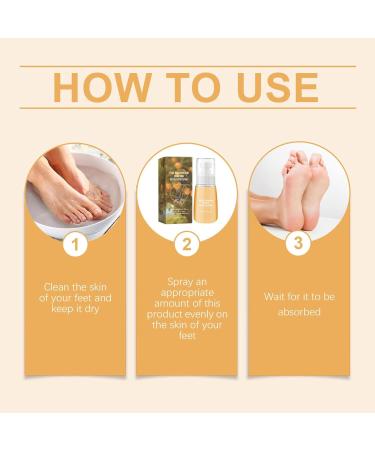  Tuxuseo Anti-callus foot spray 60 ml peel-off moisturizing spray exfoliant for dead skin cells during pedicures cleansing spray for all skin types - Buy Online on GoSupps.com