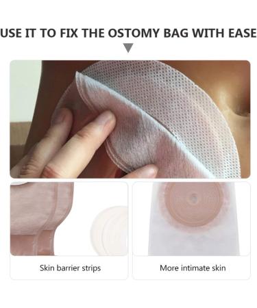 FOMIYES 60Pcs Stoma Bag Tape - Anti Leak Skin Barrier & Pressure Tape for Ostomy Care | International Shipping Available - Buy Online on GoSupps.com