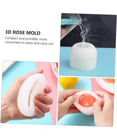 Zerodeko 2pcs Rose Ice Mold Silicone Flower Cake Silicone Candy Silicone Fondant Molds Candy Making Molds Chocolate Mold Molde De para Chocolate Baking Gadget White Silica Gel 3D Fancy Clay - Buy Online on GoSupps.com