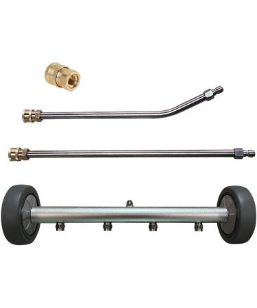 HENGCHENG Pressure Washer Surface Cleaner Dual-Function Water-Broom Dual-Purpose Cleaner for Car Chassis Pavement Cleaning Four Stainless Steel Nozzles - 1/4 Quick Connector - Quickly Clean Dirt - Buy Online on GoSupps.com