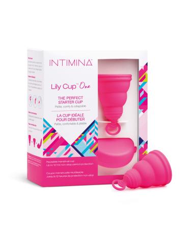 Intimina Lily Cup One  The Collapsible Menstrual Cup for Beginners, Teen Menstrual Cup, First Time User