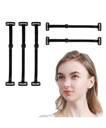 Buerfu Face Lift Tapes & Bands Instant Face Lift Tapes | Reusable Eyebrow & Eye Lift Tape Strips | Elastic Face Stretching Strap with Clips