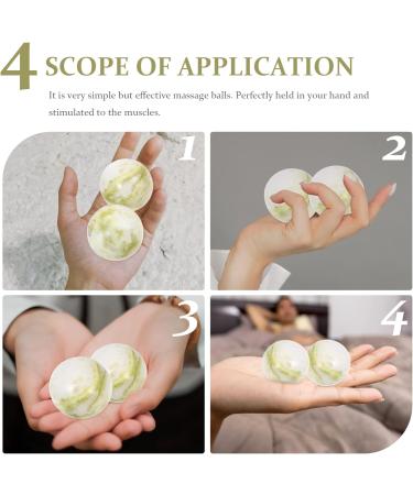 Buy Homsfou Set of Chinese Massage Balls - Gymnastics & Baoding Hand Balls for Health & Relaxation - Buy Online on GoSupps.com
