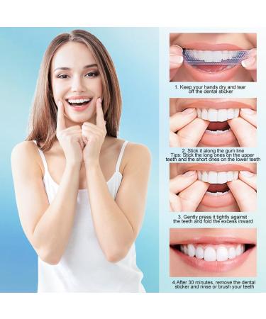 Bande Blanchiment Dentaire Bande Blanchissante Dents Teeth Whitening Strips pour Blanchiment Des Dents Produit Blanchisseur de Dent Blanche Sans Danger pour L' mai Aide Eliminer dent Tache - Buy Online on GoSupps.com