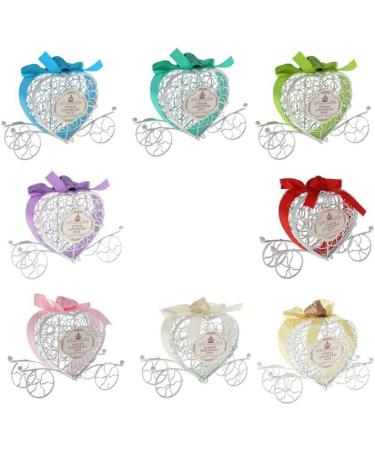 Lodokdre Metal Carriage Gift Box Gift Box Decoration - champagne + white - Buy Online on GoSupps.com