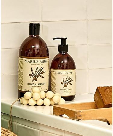 Marius Fabre Liquid Aleppo Soap 1Litre (Refill Bottle) - Buy Online on GoSupps.com