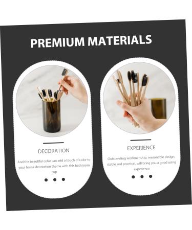 1 Set Toothbrush Mugs & Toothpaste Holder - Bathroom Tumbler Drinking Cups for Home | Plastic Tooth Rinsing Cups - Buy Online on GoSupps.com