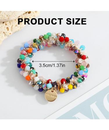 Tadipri 3 Pieces Hair Bands with Beads Elastic Stretchy Hair Accessories for Women and Girls for Women and Girls - Buy Online on GoSupps.com
