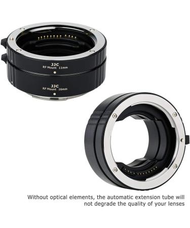 JJC RF Mount Auto Focus Macro Extension Tube Ring Set for Canon EOS R / R3 / R5 / R6 / Mark II / R6 / R7 / R8 / R10 / R50 / RP Mirrorless Cameras - Ideal for Canon RF Mount Lenses, Perfect for Macro Photography - Buy Online on GoSupps.com