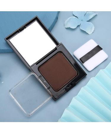 Waterproof Sweat Proof Hair Shadow Powder with Mirror and Puff 3 Colors Available Portable Hair Line Shadow Powder for Women Men Party 12g (Dark Brown) - Buy Online on GoSupps.com