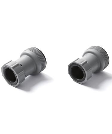 Bestway Flowclear hose adapter for 38 mm hoses to 32 mm connectors double pack grey 10.2 x 6.4 x 6.4 cm Cranberry